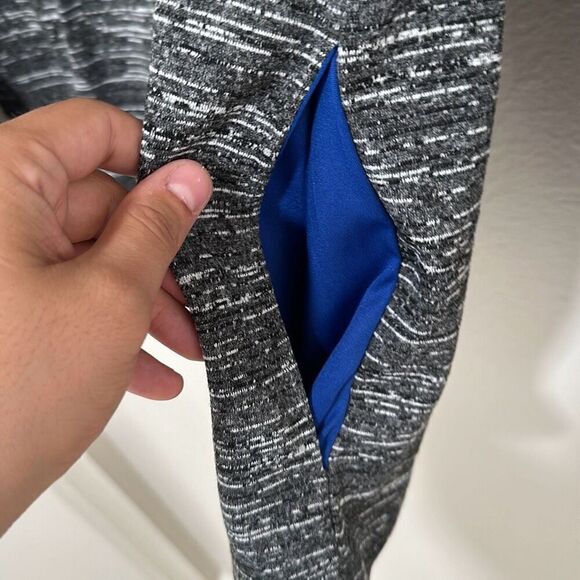 NWT Majestic Heather Grey Los Angeles Dodgers Quarter Zip Sweatshirt Size S - Picture 3 of 8